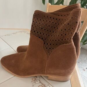 Michael Kors Perforated Suede Pull On Boots
